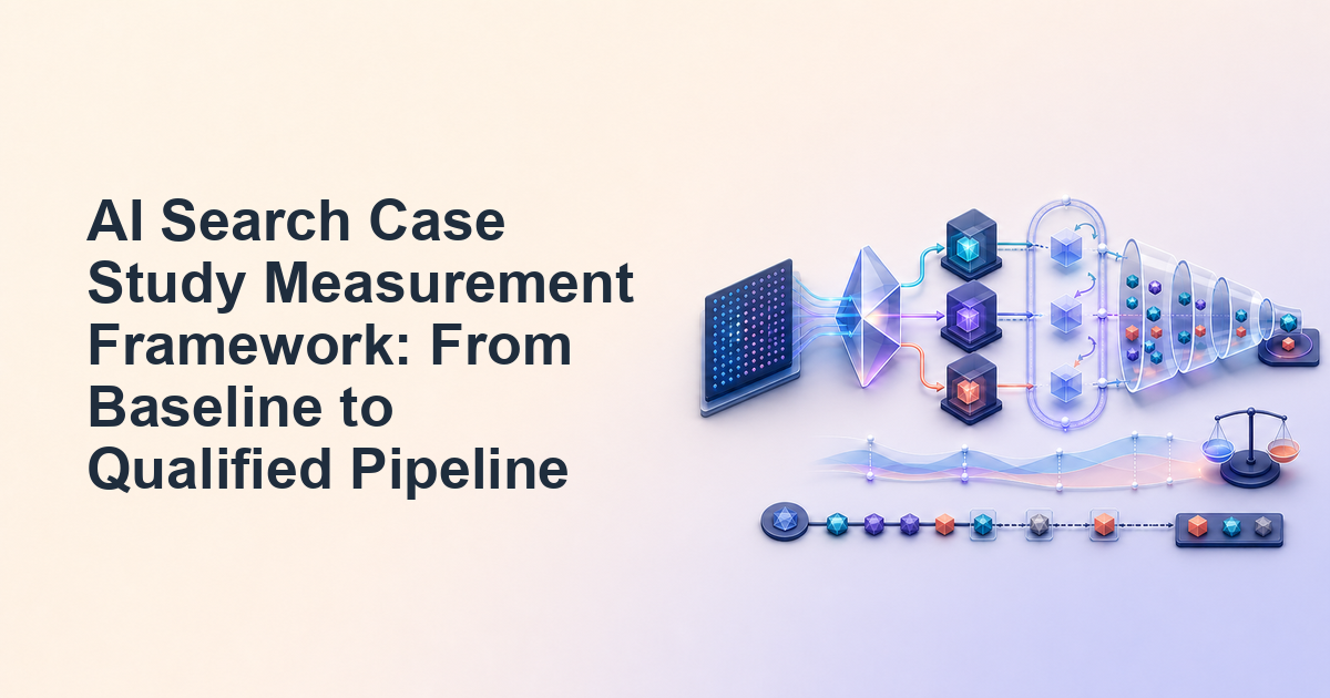 AI Search Case Study Measurement Framework: From Baseline to Qualified Pipeline