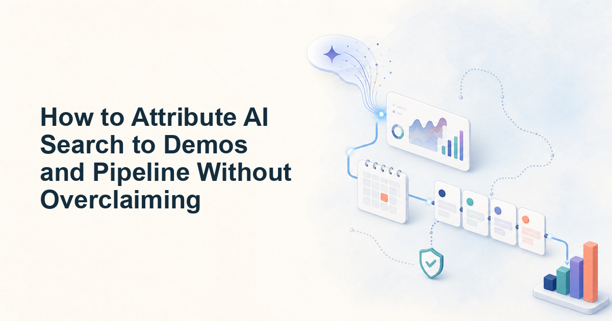 How to Attribute AI Search to Demos and Pipeline Without Overclaiming