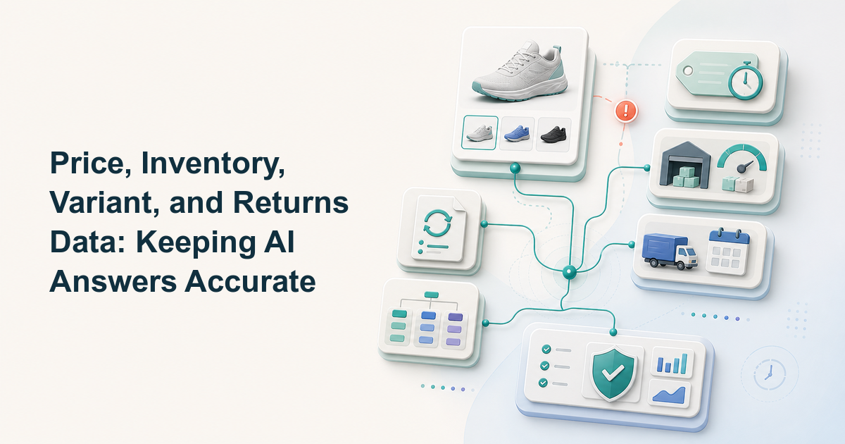 Price, Inventory, Variant, and Returns Data: Keeping AI Answers Accurate