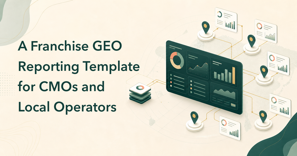 A Franchise GEO Reporting Template for CMOs and Local Operators