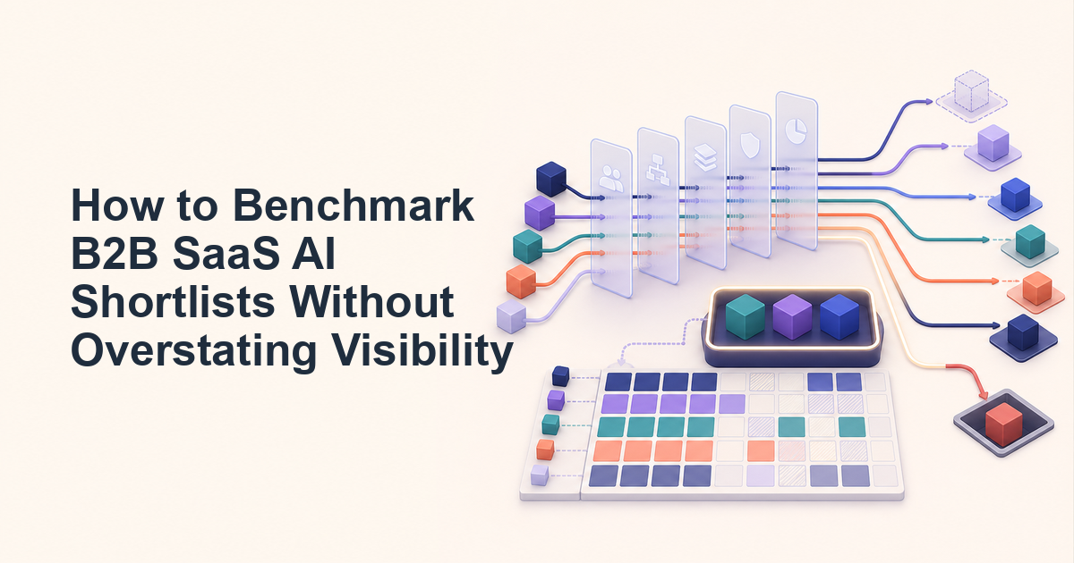 How to Benchmark B2B SaaS AI Shortlists Without Overstating Visibility