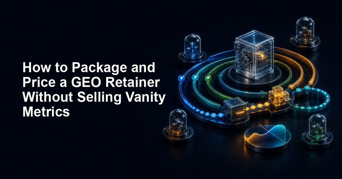 How to Package and Price a GEO Retainer Without Selling Vanity Metrics