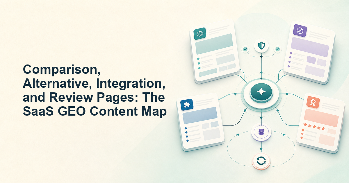 Comparison, Alternative, Integration, and Review Pages: The SaaS GEO Content Map