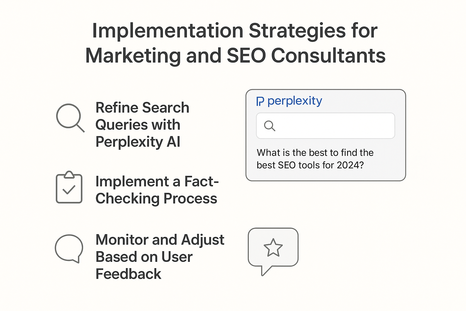 Implementation Strategies for Marketing and SEO Consultants infographic