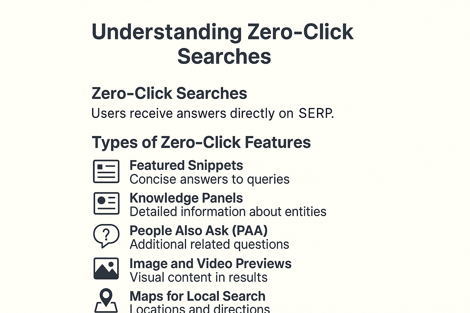 Understanding Zero-Click Searches infographic